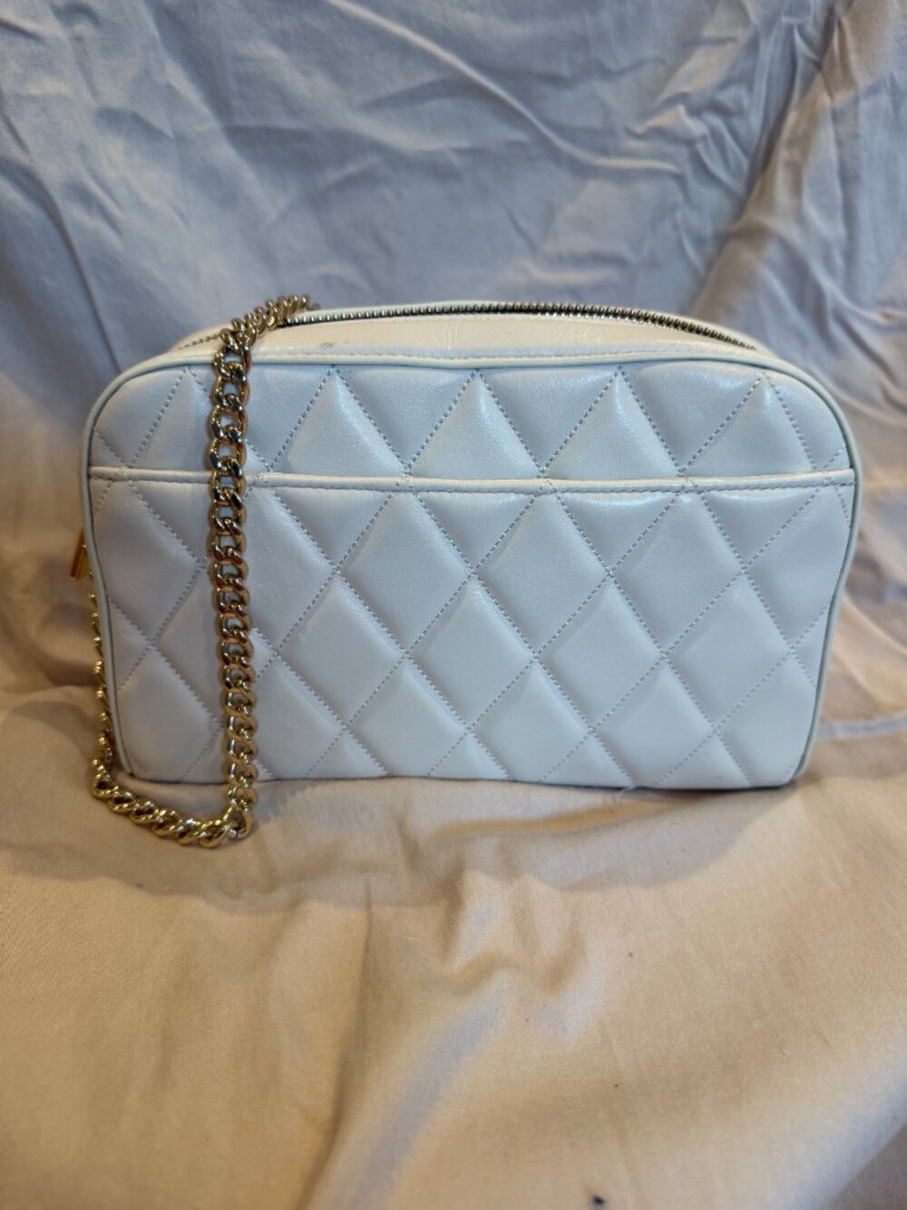 Kate Spade Carey Chain Camera Bag - Ivory Quilted Leather - Picture 2 of 5